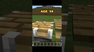 How To Escape Minecraft Traps In Every Age (World's Smallest Violin) #minecraft #shorts