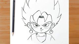 HOW TO DRAW VEGITO DAIMA ️ Step by Step Super Easy - Dragon Ball Daima