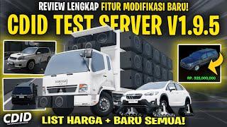 REVIEW TEST SERVER SEMUA MOBIL BARU DAN LIST HARGA CDID UPDATE V1.9.5 - Car Driving Indonesia