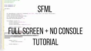 How to set Fullscreen and disable console window in SFML on codeblocks