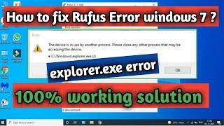 How to fix rufus all error? || COMPUTER MASTER