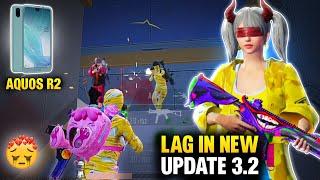 Aquos R2 in New update 3.2 | Lag ?| Aquos R2 Pubg Test