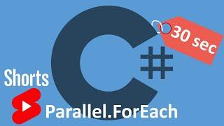 C# Parallel.ForEach за 30 секунд #Shorts