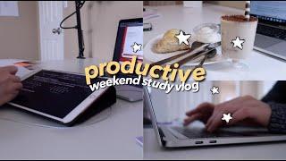 productive weekend study vlog 