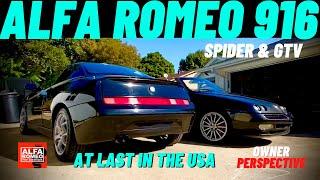 Alfa Romeo 916 Spider V6 & GTV V6 TB in Texas Usa in 4K