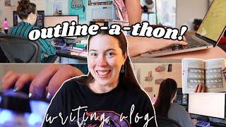 4 outlines, 27,000 words, 14 days. | THE OUTLINE-A-THON VLOG!