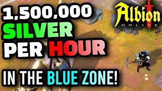 Albion Online: How to Make 1.5 Million Silver Per Hour in Blue Zones (Safe Zone Money Making Method)