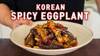 Even Eggplant Haters Will Love This Korean Spicy Garlic Eggplant! l Gaji Namul