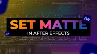 After Effect Tutorial | The Use of Set Matte Effect As A Mask