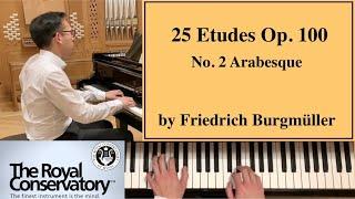 Burgmuller: Arabesque, from: 25 Etudes Op. 100 (No. 2) [Piano Tutorial] - RCM Piano Level 3