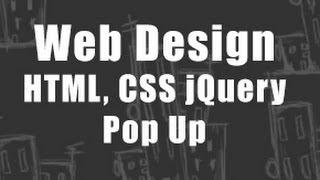 Web Design - HTML CSS & jQuery - Pop up