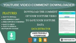 Youtube Comments Download : Blogger Theme & Tool Script with YouTube API Integration