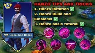 NEW HANZO TIPS AND TRICKS 2024 ( how pro hanzo rotates) - MLBB
