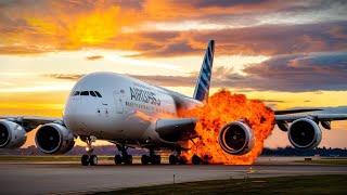 Airbus A380 Shocking Plane Engine Fire | SHOCKS The Entire Industry | Plane Crash 2024