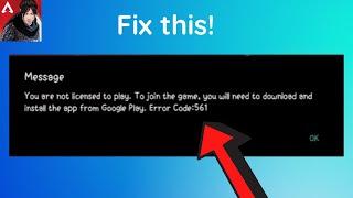 How to fix apex legends mobile error code 561