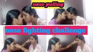 nose pulling/nose rubbing /nose fighting challenge /part 2/ funny video tamil/dhanas entertainment