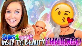 UGLY to BEAUTY Challenge  - DOBBY IS FREE!  -- (Sims 4 CAS!)