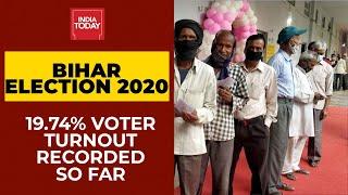 Bihar Election 2020: Polling For Phase 3 Underway, 19.74% Voter Turnout Recorded So Far | Breaking