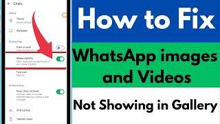 How to Fix it When WhatsApp Images and Videos Are Not Showing in Gallery