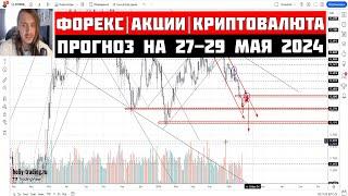 Прогноз Форекс, Акций и Криптовалюты на 27 - 29 мая 2024