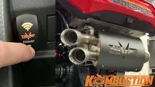 Captains choice RZR Turbo Exhaust with a switch