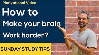 How to make your brain work harder? | Sunday Study Tips