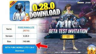 Pubg Mobile Lite 745 Mb Beta Update Download  | 0.28.0 Update Beta Test Invitation New Features |