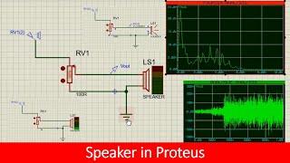 how to use speaker in Proteus tutorial