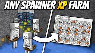 All Mob Spawner XP Farms - Minecraft 1.21+ Tutorial - Skeleton, Zombie, Spider, Cave Spider