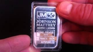 Johnson and Matthey bars 1oz