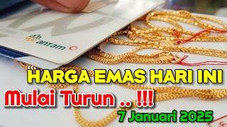 Harga emas hari ini TURUN | 7 Januari 2025 | harga emas perhiasan | antam hari ini | UBS gold | 24K