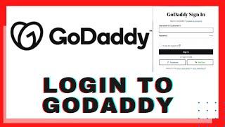 GoDaddy Login 2020 (Desktop): GoDaddy Sign In New Account  |  www.godaddy.com