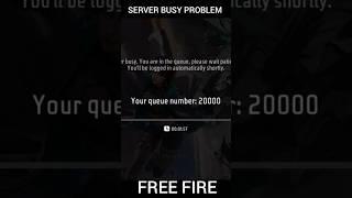 FF server busy problems #freefire #shorts #video