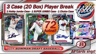 2024 BOWMAN DRAFT 3 Case (20 Box) Player Break #4 eBay 12/30/24