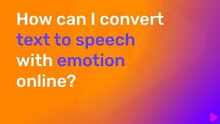 Convert text to speech with emotion online using Typecast