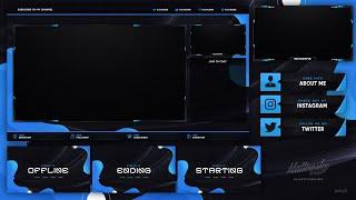 DOWNLOAD BEST FREE STREAM OVERLAY TEMPLATE 2020 - VARIOUS COLORS
