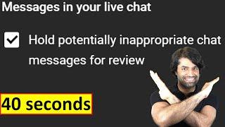 Can YouTube Hide Live Chat Messages