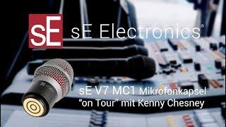 US Country Star Kenny Chesney mit sE V7 MC1 Mikrofonkapsel “on Tour”