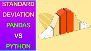 DataFrame Standard Deviation & Variance for ALL Columns & Rows using Pandas VS Python