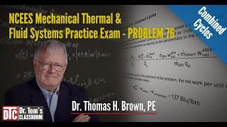 NCEES PE Mechanical TFS Practice Exam Problem 76 - Combined Cycles (Solution Tips)