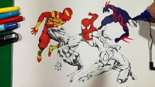 SPIDERMAN MAKE WELL TEAM SPIDERS Coloring Pages SAILANY Coloring Kids