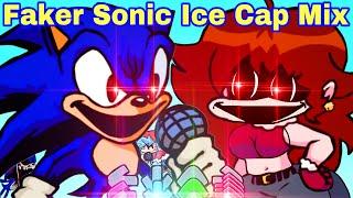 Friday Night Funkin' VS FAKER SONIC Ice Cap Mix (Fanmade Playable) (FNF Mod)