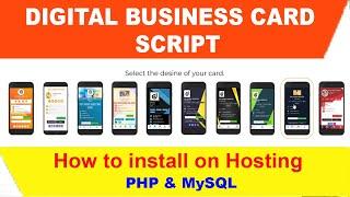 How to install Digital Business Card Script on Hostinger | PHP and MySQL Connection