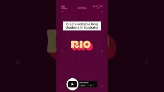 How to Create Editable Long Shadow Effects in Illustrator #designtips  #typography #posterdesign