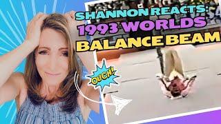 Shannon Miller Relives Her BIG Mistakes (OUCH!): 1993 World Championships Balance Beam Event Final