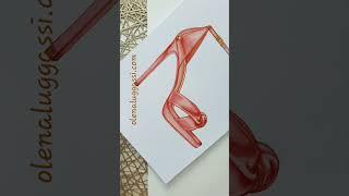 Shoe design and drawing course. Designing in progress #shoedesign