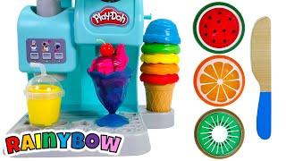 Pretend Play Toy Kitchen | Create & Learn with Play Doh Ice Cream | Preschool Learning Video