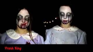 Жуткие сестры 2 Страшный розыгрыш   Creepy sisters 2 Scary Prank!