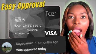 Easy Credit Card Approval - Taz Credit Card - Bad Credit OK - No Annual Fee | Rickita