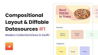 Compositional Layout & Diffable Datasources - Build Modern UICollectionViews #1 | Swift, UIKit